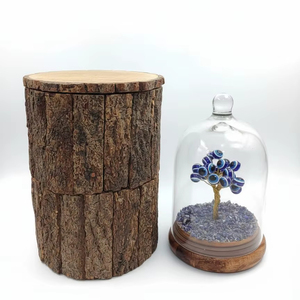 Boîte cadeau Feng Shui en gros avec arbre à argent en cristal œil de tigre pour la décoration intérieure et les occasions de Diwali - Product Image 1