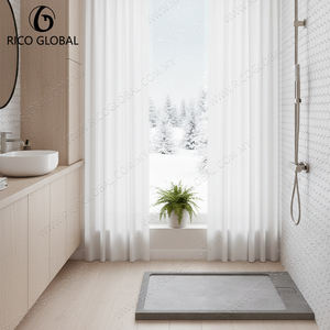 Vaso de Ducha Rectangular de Mármol Personalizable OEM BST-006A-PG, Material Acrílico y Resina, Diversas Opciones de Tamaño - Product Image 3