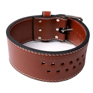 Cinturón de cuero personalizado con logotipo de marca propia para fitness, culturismo, levantamiento de pesas, gimnasio, entrenamiento, levantamiento de pesas - Product Image 2