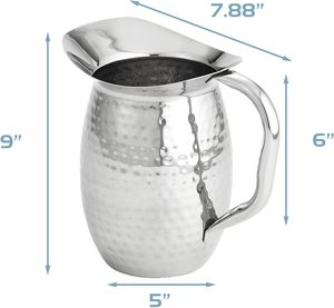 Pichet en laiton décoratif de haute qualité pichet de service d'eau de luxe moderne avec poignée en gros stocké d'Inde - Product Image 2