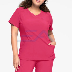 Ventes en gros de blouses d'hôpital respirantes pour femmes, style enveloppant, de haute qualité, taille personnalisée pour la vente en ligne - Product Image 2