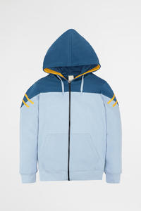 Sweat-shirt tendance pour homme de haute qualité, streetwear, 400g, imprimé en relief, 100% coton, uni, teint, surdimensionné, sans cordon - Product Image 5