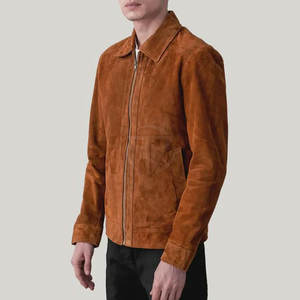 Chaqueta de Invierno de Cuero de Gamuza Elegante, Diseño Elegante, Superficie Suave, Sensación de Lujo, Logotipo Frontal, Ecológica, Ligera, Personalizable - Product Image 4