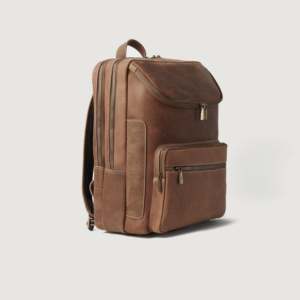 กระเป๋าเป้หนังสีแทนสไตล์วินเทจ Bedford ขนาด 17 นิ้ว สไตล์ธุรกิจ พร้อมหูหิ้วถอดได้ ผ้า Oxford ทนทาน โพลีเอสเตอร์ กระเป๋าเดินทางใบใหญ่ - Product Image 3
