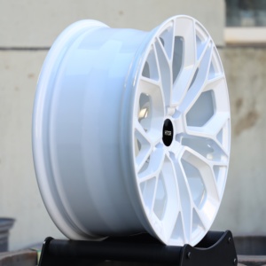 Rines Forjados HTOR Estilo Rally 18x9.5 5x114.3 Blanco Brillante, Rines Forjados JDM Racing, Personalizados para Civic Type R STI Evo <span class=keywords><strong>Yaris</strong></span> - Product Image 4