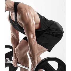 Wholesale <b>Men</b> Gym Tank Top Lightweight Fitness <b>Singlet</b> <b>Men</b> Plain Sleeveless T-Shirt Slim Fit Workout Top - Product Image 4