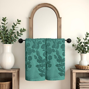 Serviettes de visage Jacquard de luxe en coton doux absorbant petites serviettes hôtel Spa Collection élégante salle de bain décorative Premium Jacquard - Product Image 5