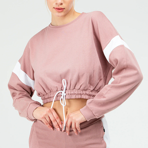 Sudadera corta con capucha de tendencia para mujer, perfecta para ropa de gimnasio y Yoga, sudadera recortada moderna para mujer - Product Image 2