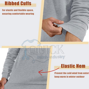 Diseño de moda Invierno Casual Sherpa Fleece Sudadera Poliéster/Mezcla de algodón Ecológico Transpirable Suave y duradero Hombres - Product Image 4