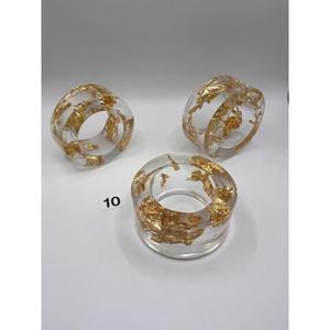 Elegant Premium Design Resin Napkin <b>Rings</b> for Weddings & Parties and Dining Table Decorations With a Luxurious <b>Aesthetic</b> - Product Image 6