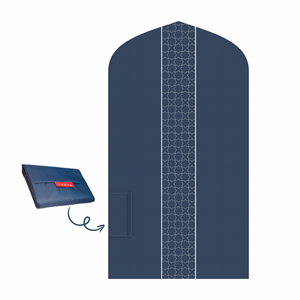 Tamaño de bolsillo extremadamente ligero resistente al agua viaje musulmán oración alfombra Mihrab en forma de TAKVA The Pocket Sejadah colección clásica - Product Image 1