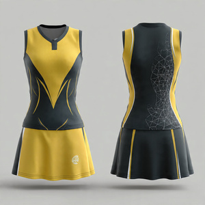 Custom Netball Uniforms Teamwear Sublimation <b>Heat</b> Transfer Women Netball Dresses 100% Polyester Netball Uniform - Product Image 2