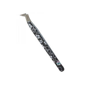 Pince à épiler d'extension de cils durable en acier inoxydable de vente chaude meilleur fournisseur en vrac quantité pince à cils à vendre - Product Image 1