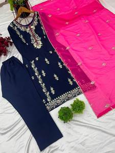 Top de diseño para fiesta-Dupatta y parte inferior completamente cosida - Product Image 6