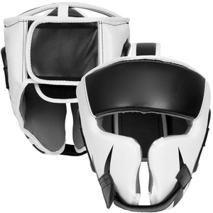 Protector de cabeza de boxeo de PU para jóvenes de alta calidad, el mejor precio, casco de cuero de combate de cara abierta, duradero, precio al por mayor personalizado - Product Image 3