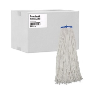 Boardwalk 32 Oz. Cabezal de Mopa Plano de Fibra de Rayón Blanco, Diseño Económico, 12 Unidades por Caja - Product Image 3