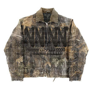 Veste de baseball OEM de haute qualité pour hommes, tendance, en toile, personnalisée avec broderie, style universitaire, pour l'extérieur, grande taille, en coton pour l'automne - Product Image 2