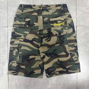 กางเกงขาสั้นสินค้าแห้งเร็วแบบถักลายพิมพ์ดิจิทัลต้นไม้จริงสำหรับฤดูร้อนทำลายถ้ำถ้ำผ้าทวิลเป็นมิตรกับสิ่งแวดล้อม - Product Image 5