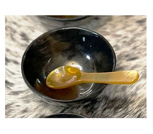 Rustic Modern Natural Buffalo Horn Dish Set Eco-Friendly Includes Oval Salad Bowl Vintage <b>Lunch</b> <b>Box</b> Spoon for <b>Parties</b> & <b>Lunches</b> - Product Image 2