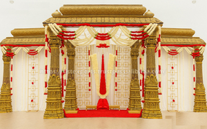 Abordable sud de mariage rond Kalyanam Mandapam mariage hindou Mandap mariage Mandap décoration ensemble rond traditionnel usine - Product Image 5