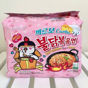 Samyang Buldak ราเม็งคาโบนาร่าไก่รสเผ็ด130กรัมบะหมี่กึ่งสำเร็จรูปสไตล์เกาหลีแพ็คอาหารซุปครีมสไตล์พาสต้า - Product Image 5