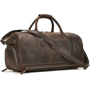Wholesale Genuine Leather Travel Duffle <b>Bag</b> Duffel <b>Bag</b> Custom Duffle <b>Bags</b> <b>for</b> <b>Men</b> - Product Image 3