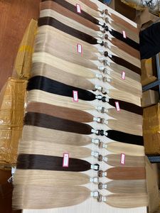 Extensiones de pelo ondulado 100% humano, doble trama de calidad europea, con cuentas invisibles, venta al por mayor - Product Image 5