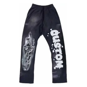 Chándal de calle personalizado para hombre, chándal desgastado lavado con agua ácida de gran tamaño en blanco de alta calidad para hombre - Product Image 4