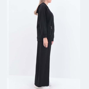 Nouveau élégant femmes survêtement Logo personnalisé deux pièces survêtement pour femmes prix de gros femmes lâche motif survêtements - Product Image 4