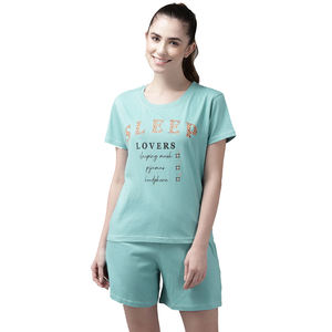2025 tenues d'été personnalisées vêtements pour femmes ensemble 2 pièces T-shirt ensemble court porter ensemble short à bas prix - Product Image 1
