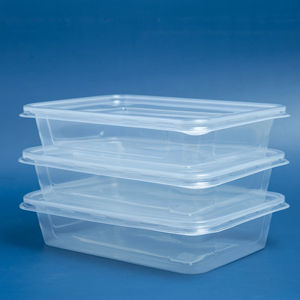 Les plus épuisés 550ml 650ml 750ml 1000ml Récipient de stockage alimentaire en plastique PP de forme rectangulaire Fabricant - Product Image 1