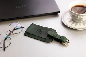 Etiqueta de equipaje de cuero suave de las mejores ventas personalizada de cuero genuino de venta directa de fábrica para etiquetas de viaje - Product Image 3