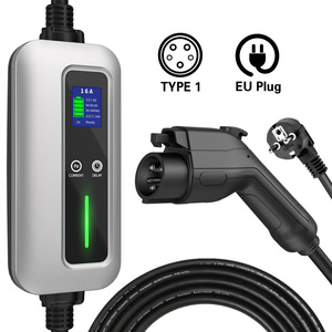 Nouvelle station de recharge portable pour véhicules électriques de type 2 <span class=keywords><strong>Schucko</strong></span> 7 kW AC 16 A avec câble de 5 m - Product Image 1
