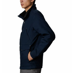 Veste d'hiver chaude et souple pour hommes de grande taille, imperméable et respirant, coupe-vent, tissu en cuir pour le travail en plein air - Product Image 4