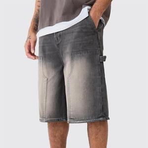 Streetgrace pantalones cortos de mezclilla personalizados para hombre de tela transpirable de moda de verano OEM con etiqueta privada y personalización de logotipo - Product Image 4
