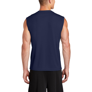 เสื้อกล้ามออกกำลังกายผู้ชายสีทึบระบายอากาศได้ดีพิมพ์โลโก้100% โพลีเอสเตอร์สำหรับฝึกซ้อม - Product Image 6