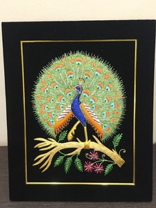 Árabe bordado a mano colgante de pared Zari Panel de pared punto de cruz cosido rezando joya alfombras de pared Kit de ganchillo - Product Image 6