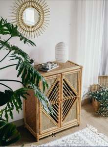 Malla de mimbre plana original de color natural de Vietnam para decoración del hogar - Product Image 6