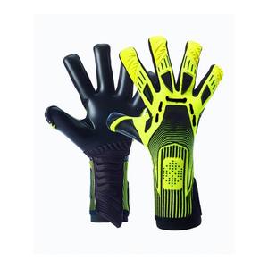 Gants de gardien de but de football unisexes respirants à doigts entiers avec sangle de poignet réglable imperméable en latex allemand avec logo personnalisable - Product Image 1