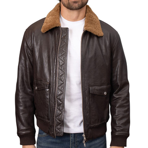 Veste en cuir imperméable personnalisée pour hommes, dernier design, hiver, 100% cuir, veste pour hommes avec poches zippées - Product Image 5