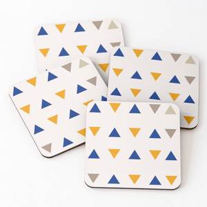 Sous-verres de décoration de table 1035 bois d'acacia sur sous-verres imprimés de service de thé 4 pièces ensemble accessoires de cuisine porte-gobelet de canapé - Product Image 6