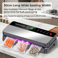 70kPa 120W 30cm 4L/min ecran tactile scellage multi-sacs coupe-sac menage machine sous vide soudeuse emballage alimentaire
