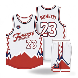 Uniformes de basket-ball de conception personnalisée uniformes de basket-ball respirants en polyester 100% uniformes de basket-ball Offre Spéciale - Product Image 1