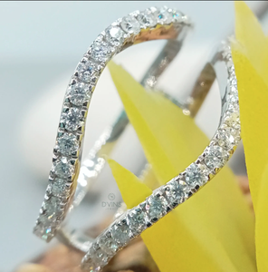 เครื่องประดับ harnidh starsgem เครื่องประดับที่ดีที่กำหนดเอง14K ทอง GRA VVS แหวนแต่งงานเพชรแหวนหมั้นผู้หญิงแหวนเพชรโมอิสสำหรับผู้หญิง - Product Image 1