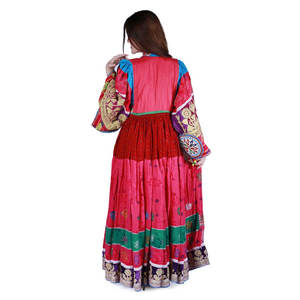 ชุดเดรสแฟชั่นผู้หญิงสไตล์อัฟกานิสถานชุดเดรสแขนยาวชุดเดรสสไตล์อัฟกานิสถานแบบดั้งเดิมมีสีสวย - Product Image 2