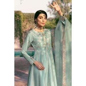 Meeresschaum-Chiffon Eleganter Umweltfreundlicher Kalidaar und Dupatta für Damen Frühling/Sommer - Product Image 2