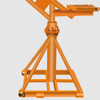 Mini grue de levage de 200 kg, 300 kg, 500 kg, 1000 kg avec rotation à 360 degrés, petite utilisation en extérieur pour le sable, les briques