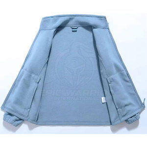 Chaqueta de Forro Polar para Hombre, Nuevo Diseño, Estilo Moderno, Chaquetas de Forro Polar con Cuello Alto, Chaquetas de Forro Polar Casuales de Lona para Invierno - Product Image 3