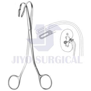 Fórceps de piedra de riñón Randall de calidad superior 190mm mandíbulas completamente curvadas Urología fórceps de cirugía renal piedra de riñón - Product Image 2