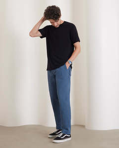 เสื้อยืดผ้าฝ้ายออร์แกนิคสีดำสำหรับผู้ชายเสื้อยืดลำลองผ้าฝ้ายออร์แกนิคสำหรับผู้ชายดีไซน์ล่าสุด - Product Image 5